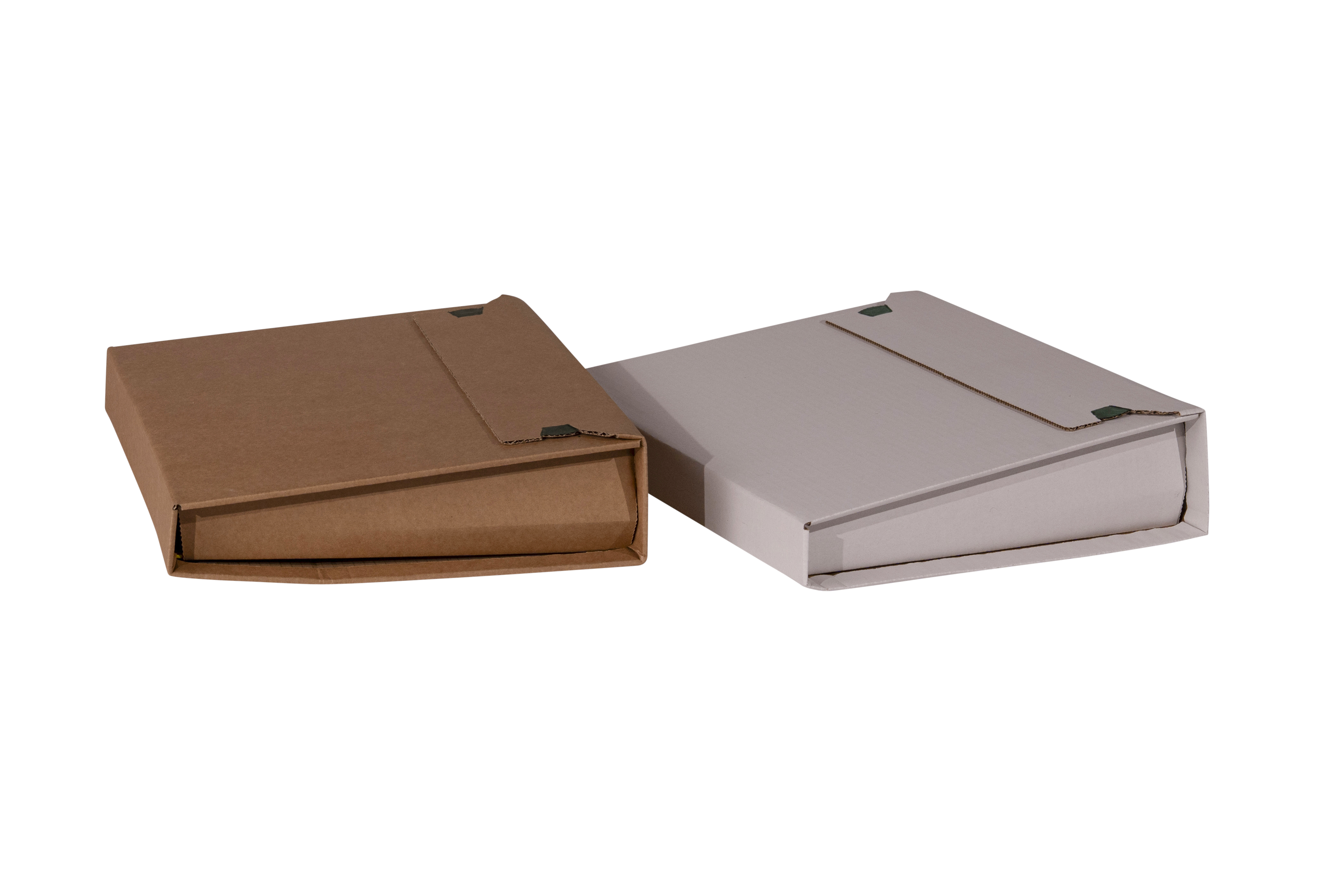 ordnerverpakking DIN A4 bruin wikkelbaar met zelfklevende sluiting en scheurstrip 320x290x80 mm